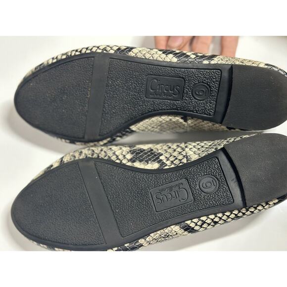 Circus by Sam Edelman Colleen Snake Print Skimmer Ballet Flats Size 6 EUC - Picture 14 of 14